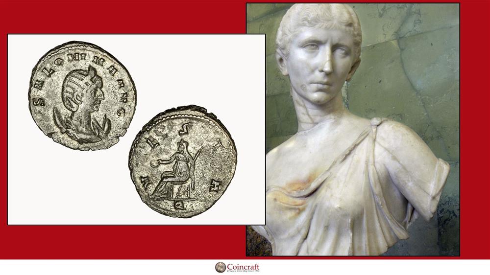 Roman Coin Dedicated to Publia Licinia Julia Cornelia Salonina wife of Gallienus - Coincraft
